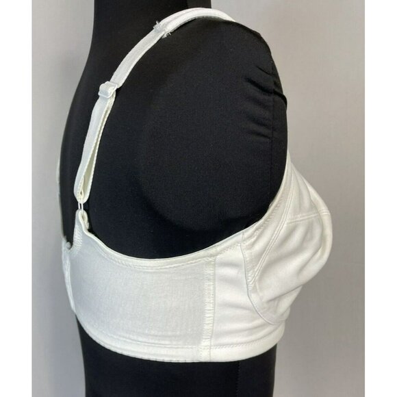 34DDD Lunaire 11111 Sports Bra White Coolmax Underwire  Discontinued - Picture 5 of 9
